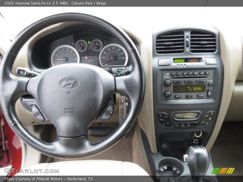 Canyon Red / Beige 2005 Hyundai Santa Fe LX 3.5 4WD