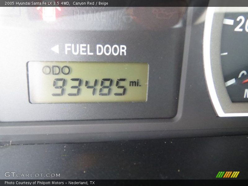 Canyon Red / Beige 2005 Hyundai Santa Fe LX 3.5 4WD