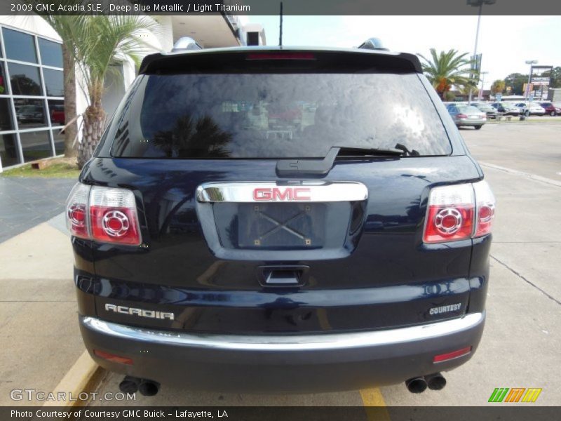Deep Blue Metallic / Light Titanium 2009 GMC Acadia SLE