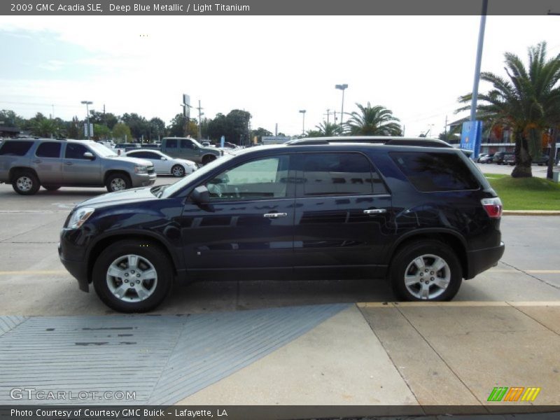 Deep Blue Metallic / Light Titanium 2009 GMC Acadia SLE