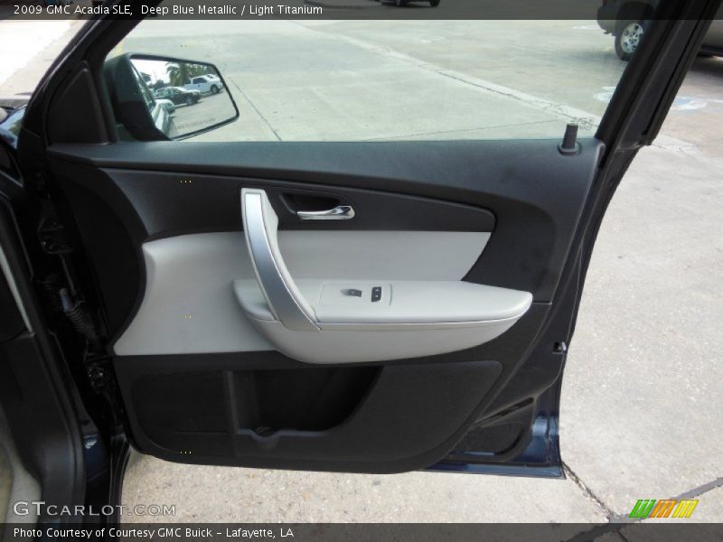 Deep Blue Metallic / Light Titanium 2009 GMC Acadia SLE