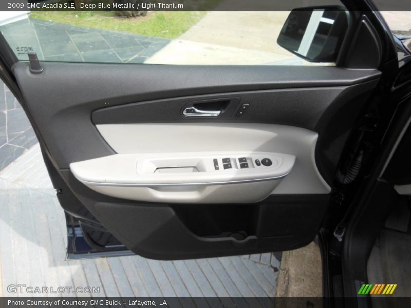 Deep Blue Metallic / Light Titanium 2009 GMC Acadia SLE