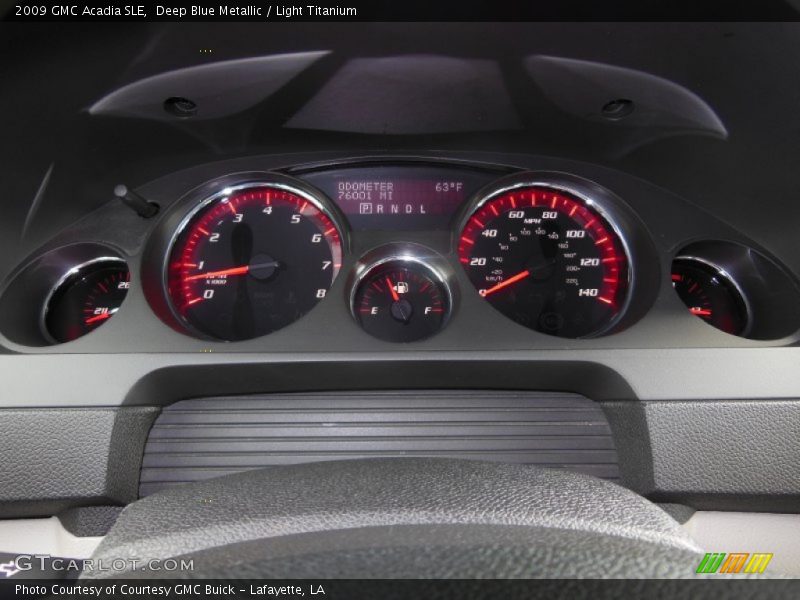 Deep Blue Metallic / Light Titanium 2009 GMC Acadia SLE