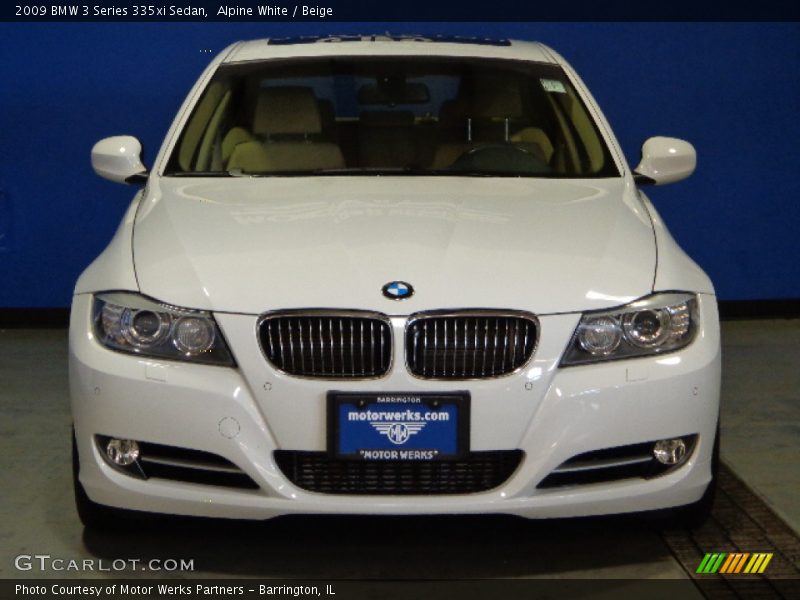 Alpine White / Beige 2009 BMW 3 Series 335xi Sedan