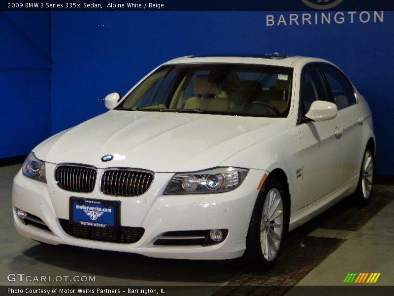Alpine White / Beige 2009 BMW 3 Series 335xi Sedan