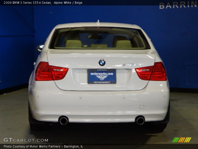 Alpine White / Beige 2009 BMW 3 Series 335xi Sedan