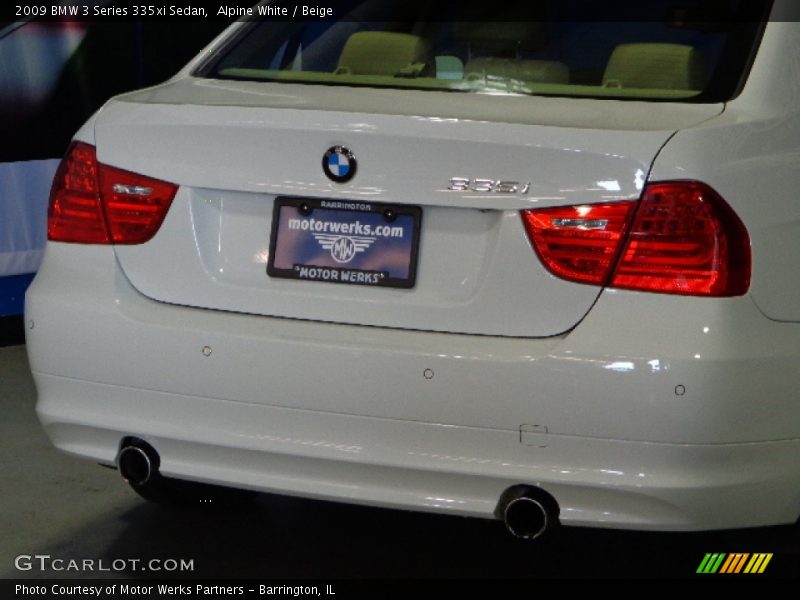 Alpine White / Beige 2009 BMW 3 Series 335xi Sedan