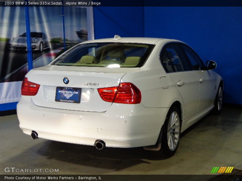 Alpine White / Beige 2009 BMW 3 Series 335xi Sedan