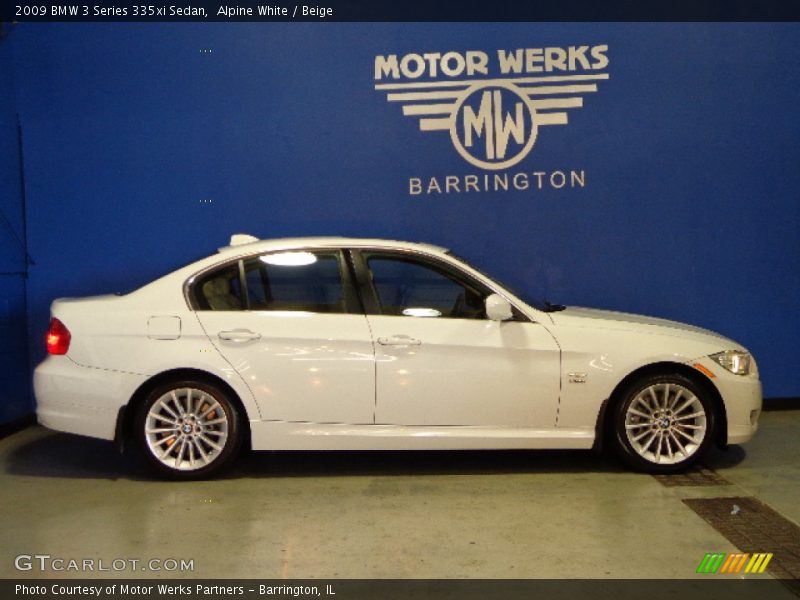 Alpine White / Beige 2009 BMW 3 Series 335xi Sedan