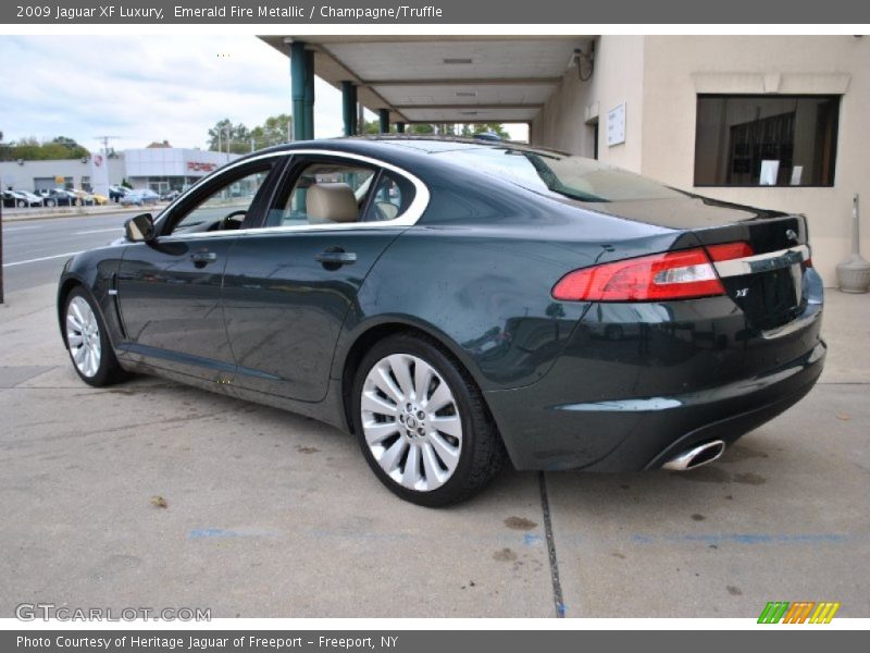 Emerald Fire Metallic / Champagne/Truffle 2009 Jaguar XF Luxury