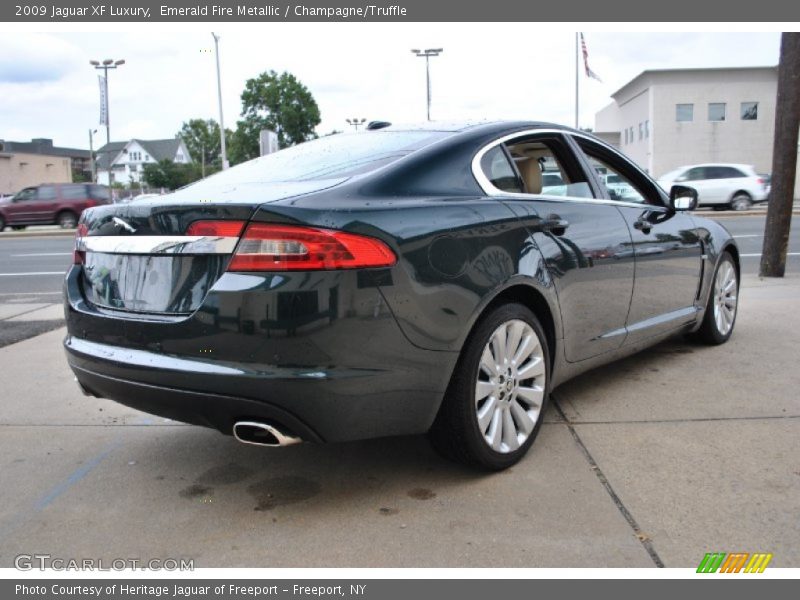 Emerald Fire Metallic / Champagne/Truffle 2009 Jaguar XF Luxury