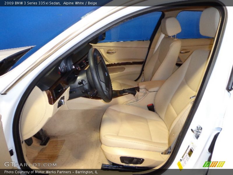 Alpine White / Beige 2009 BMW 3 Series 335xi Sedan