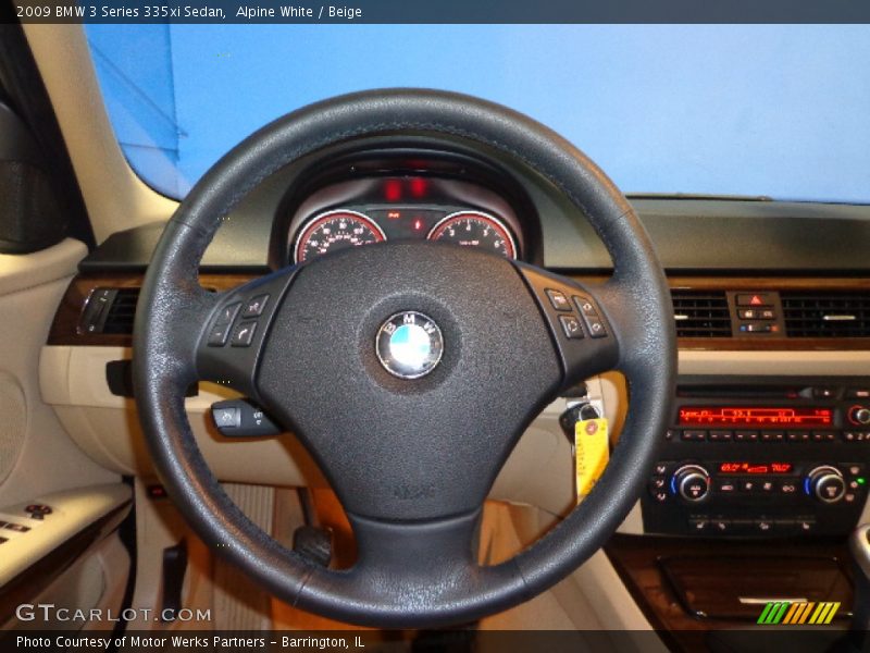 Alpine White / Beige 2009 BMW 3 Series 335xi Sedan