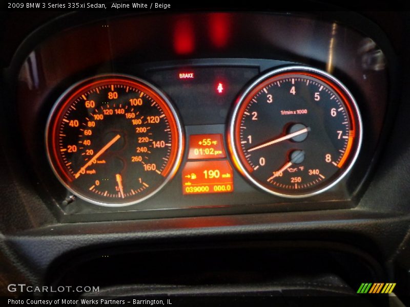 Alpine White / Beige 2009 BMW 3 Series 335xi Sedan