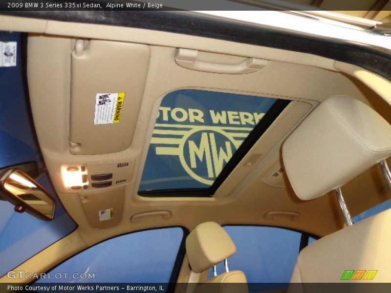 Alpine White / Beige 2009 BMW 3 Series 335xi Sedan