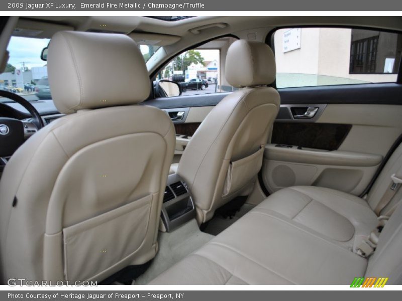 Emerald Fire Metallic / Champagne/Truffle 2009 Jaguar XF Luxury