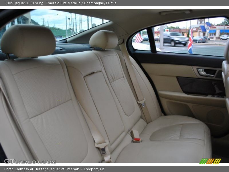 Emerald Fire Metallic / Champagne/Truffle 2009 Jaguar XF Luxury