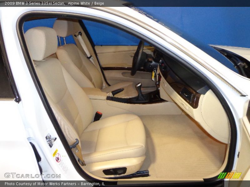 Alpine White / Beige 2009 BMW 3 Series 335xi Sedan