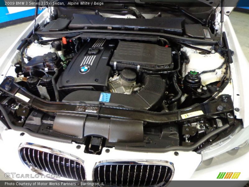 Alpine White / Beige 2009 BMW 3 Series 335xi Sedan