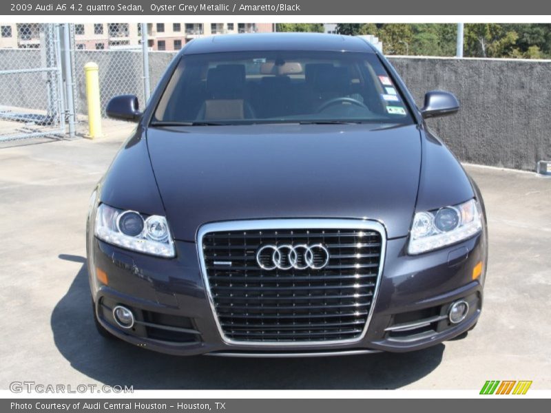 Oyster Grey Metallic / Amaretto/Black 2009 Audi A6 4.2 quattro Sedan