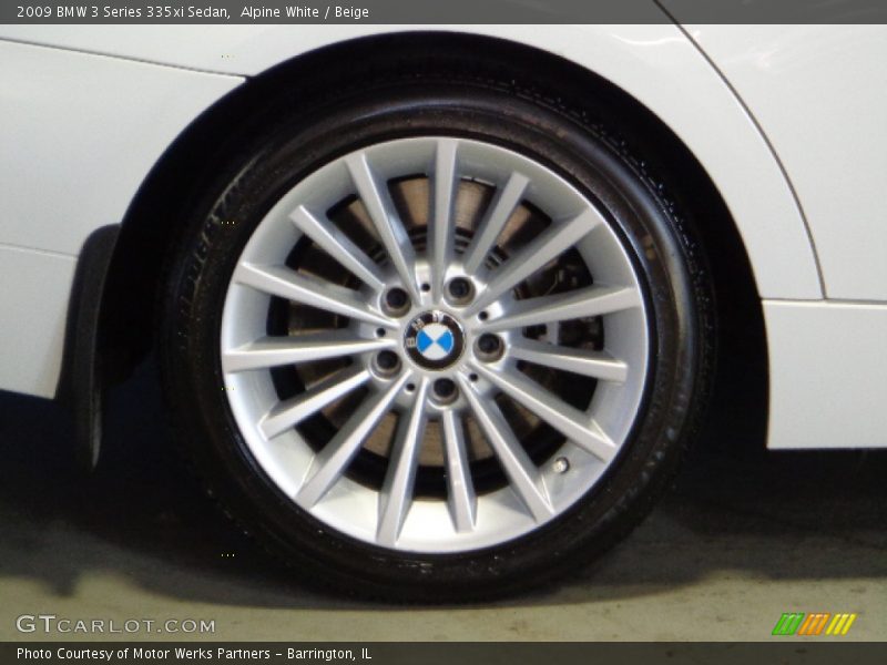 Alpine White / Beige 2009 BMW 3 Series 335xi Sedan