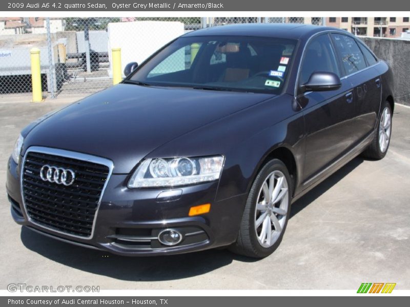 Oyster Grey Metallic / Amaretto/Black 2009 Audi A6 4.2 quattro Sedan