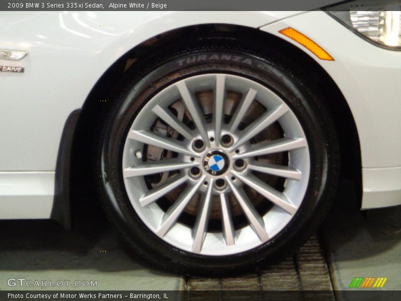 Alpine White / Beige 2009 BMW 3 Series 335xi Sedan