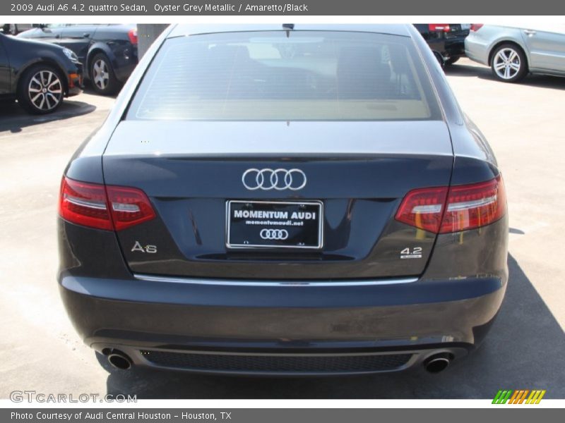 Oyster Grey Metallic / Amaretto/Black 2009 Audi A6 4.2 quattro Sedan