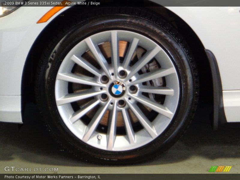 Alpine White / Beige 2009 BMW 3 Series 335xi Sedan