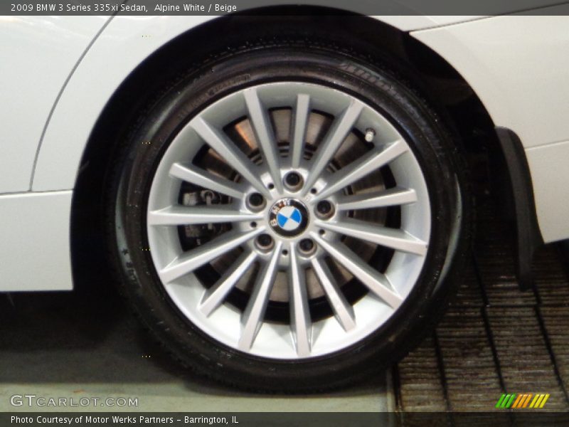 Alpine White / Beige 2009 BMW 3 Series 335xi Sedan