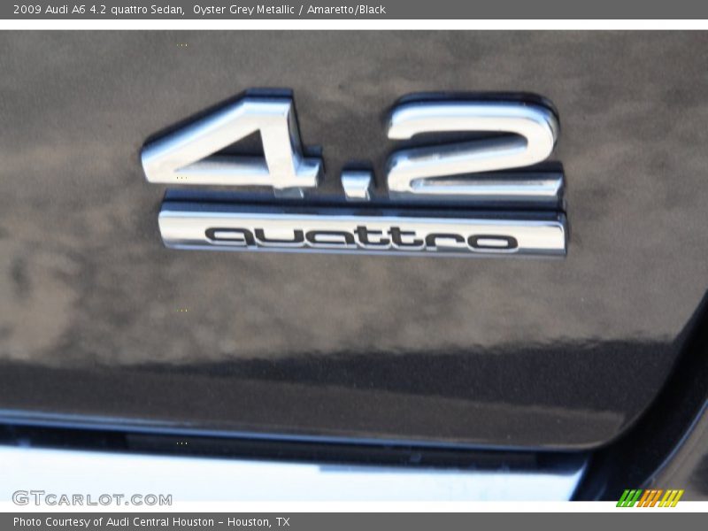 Oyster Grey Metallic / Amaretto/Black 2009 Audi A6 4.2 quattro Sedan