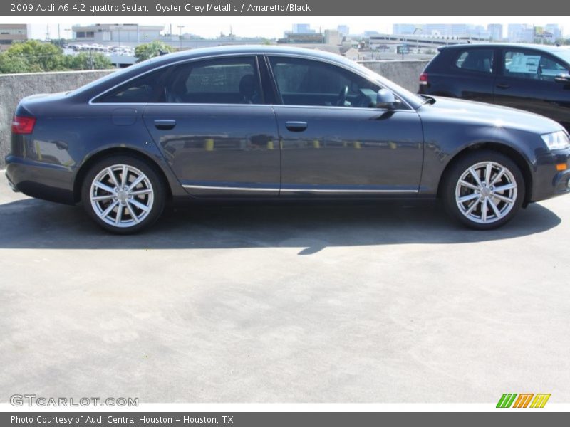 Oyster Grey Metallic / Amaretto/Black 2009 Audi A6 4.2 quattro Sedan