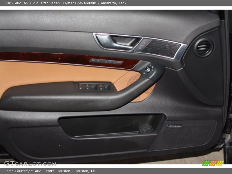 Oyster Grey Metallic / Amaretto/Black 2009 Audi A6 4.2 quattro Sedan