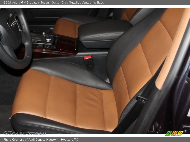 Oyster Grey Metallic / Amaretto/Black 2009 Audi A6 4.2 quattro Sedan