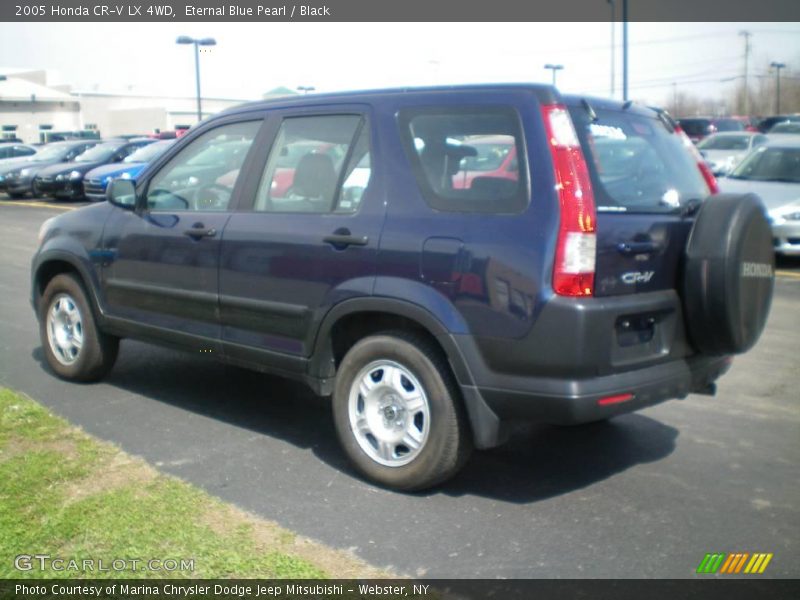 Eternal Blue Pearl / Black 2005 Honda CR-V LX 4WD