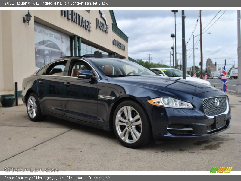Indigo Metallic / London Tan/Jet Black 2011 Jaguar XJ XJL