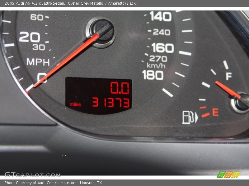 Oyster Grey Metallic / Amaretto/Black 2009 Audi A6 4.2 quattro Sedan