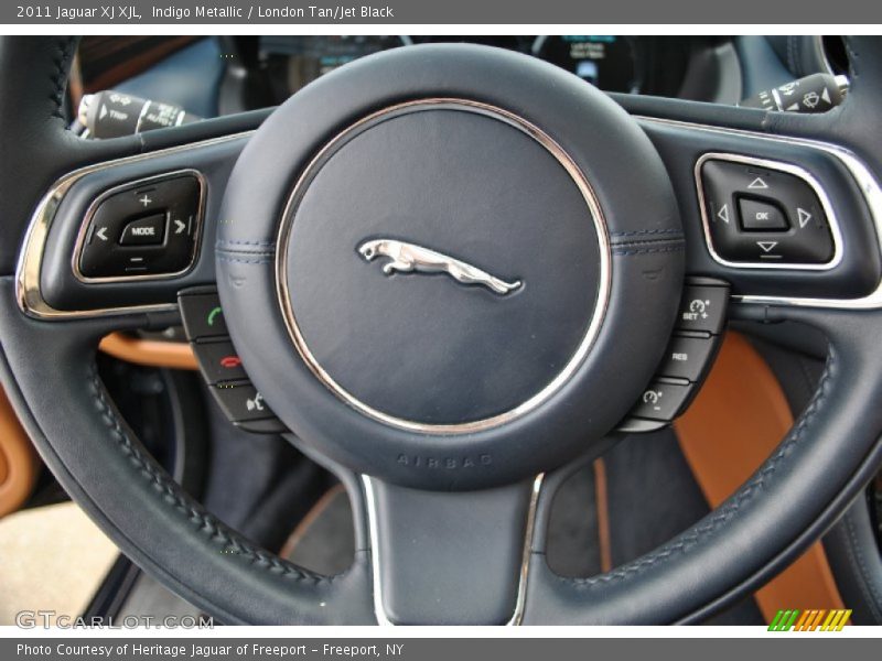 Indigo Metallic / London Tan/Jet Black 2011 Jaguar XJ XJL