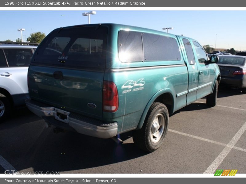 Pacific Green Metallic / Medium Graphite 1998 Ford F150 XLT SuperCab 4x4