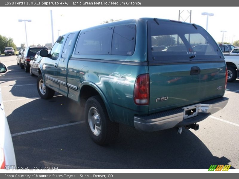 Pacific Green Metallic / Medium Graphite 1998 Ford F150 XLT SuperCab 4x4