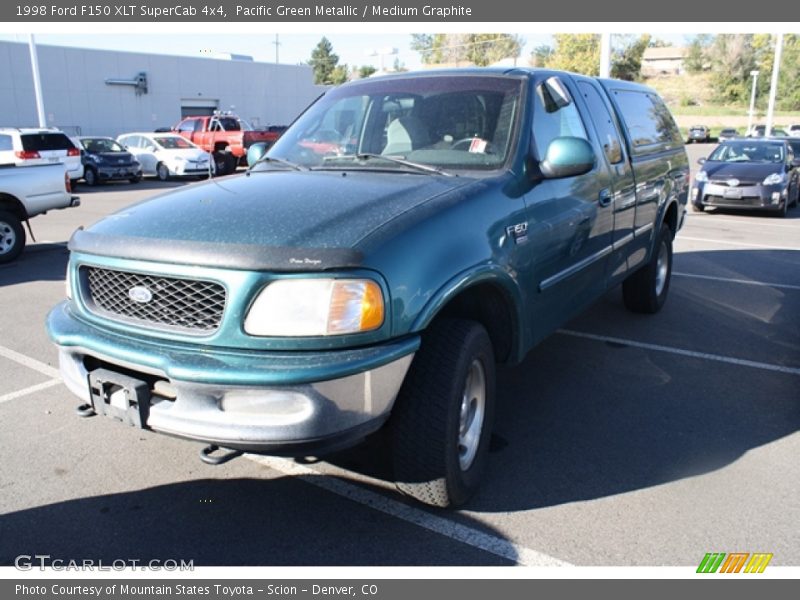 Pacific Green Metallic / Medium Graphite 1998 Ford F150 XLT SuperCab 4x4