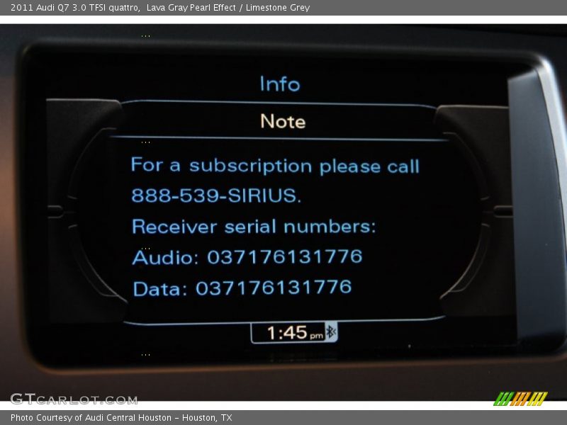 Lava Gray Pearl Effect / Limestone Grey 2011 Audi Q7 3.0 TFSI quattro