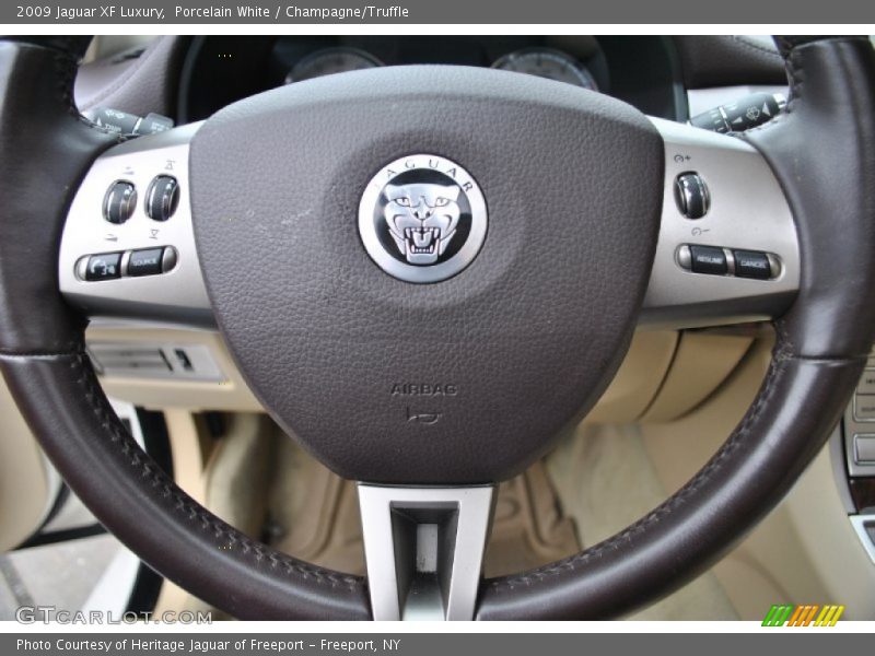 Porcelain White / Champagne/Truffle 2009 Jaguar XF Luxury
