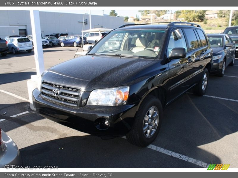 Black / Ivory Beige 2006 Toyota Highlander V6 4WD