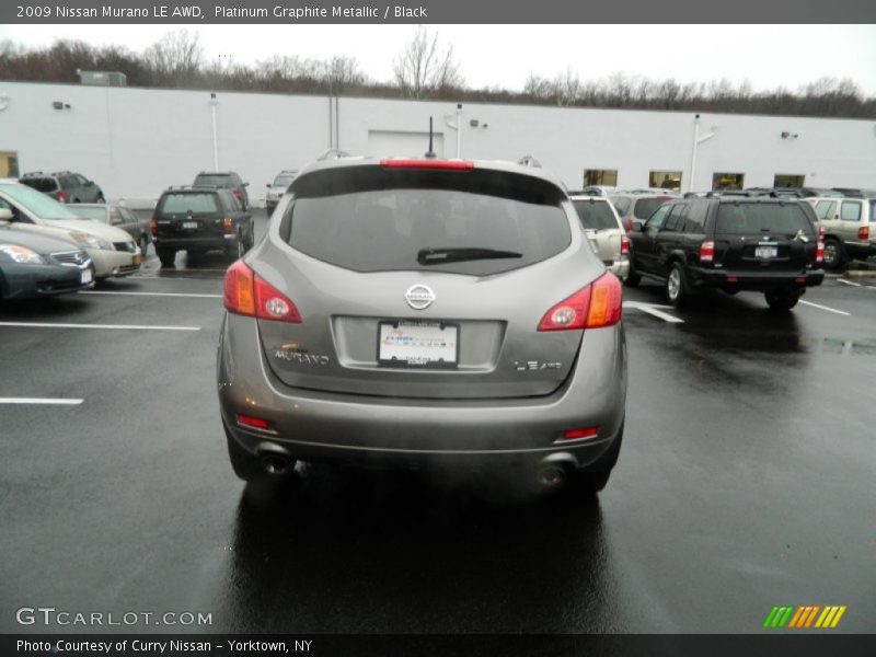 Platinum Graphite Metallic / Black 2009 Nissan Murano LE AWD