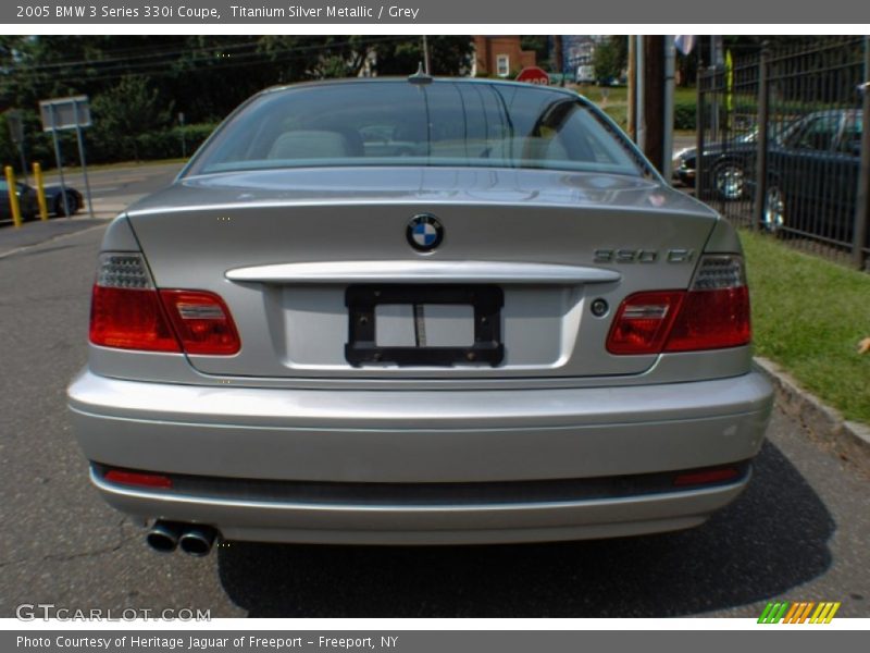 Titanium Silver Metallic / Grey 2005 BMW 3 Series 330i Coupe