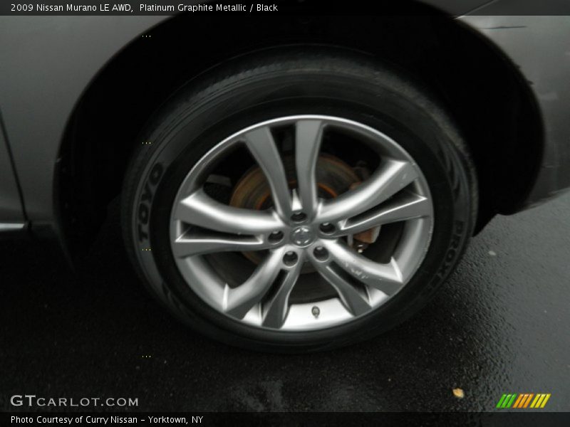 Platinum Graphite Metallic / Black 2009 Nissan Murano LE AWD