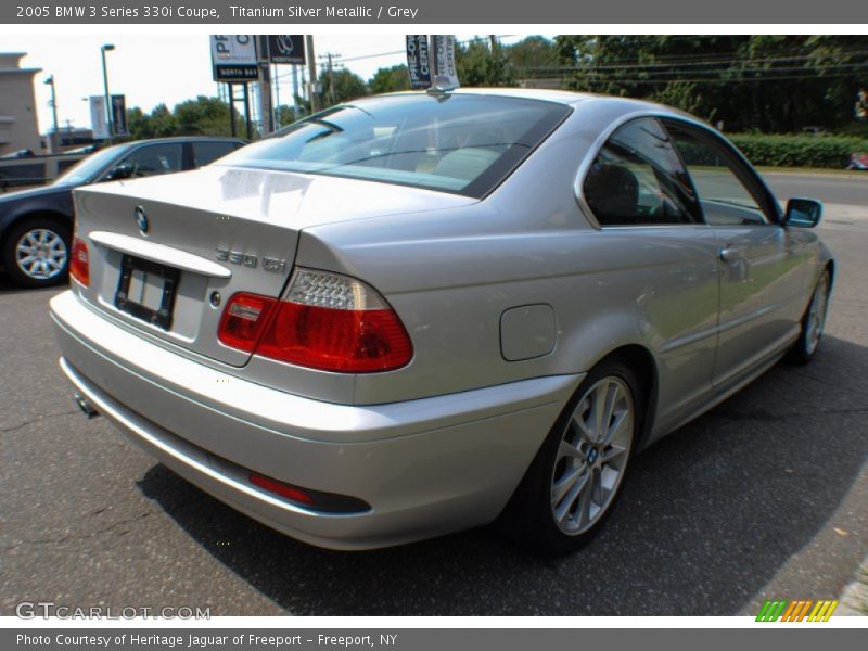 Titanium Silver Metallic / Grey 2005 BMW 3 Series 330i Coupe