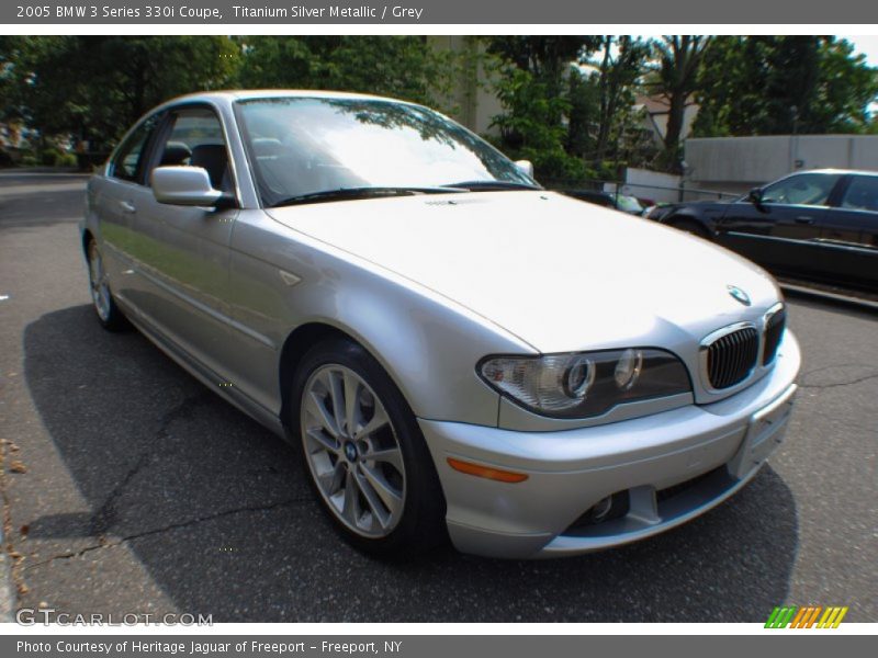 Titanium Silver Metallic / Grey 2005 BMW 3 Series 330i Coupe
