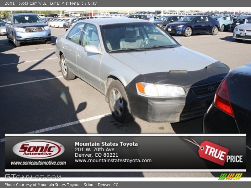 Lunar Mist Metallic / Gray 2001 Toyota Camry LE